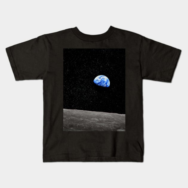 Earthrise Kids T-Shirt by tiokvadrat